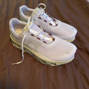On Running Men's Athletic Shoes - Cream and Olive